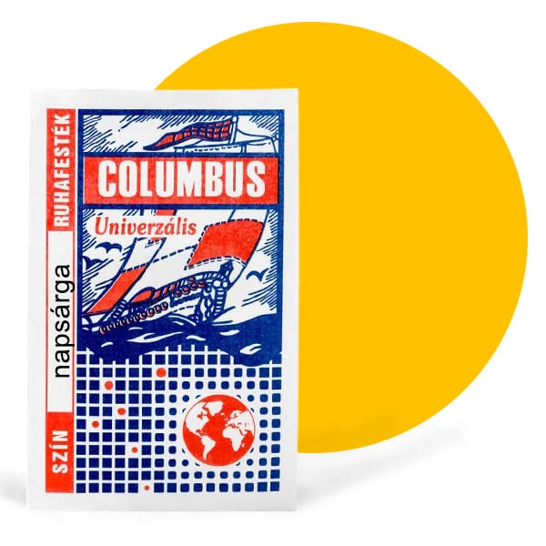 Vopsea textil Columbus, vopsea haine - galben soare