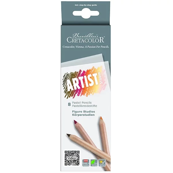 Set creioane pastel Cretacolor Artist Studio, 8 buc. , Studii de figuri