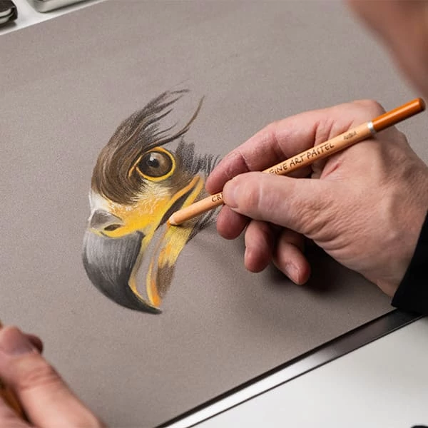 Cretacolor Eagle Set, set de desen, 12 buc, în cutie metalică