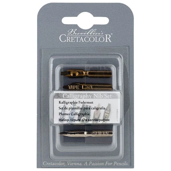 Set penne caligrafice Cretacolor, 5 buc