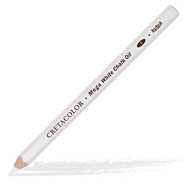 Creion Cretacolor Mega - pastel alb, uleios