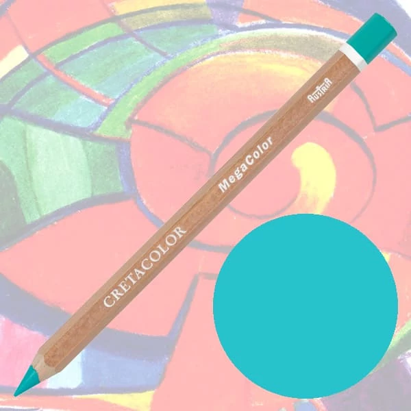 Creioane colorate Cretacolor MegaColor - 176, turquoise dark