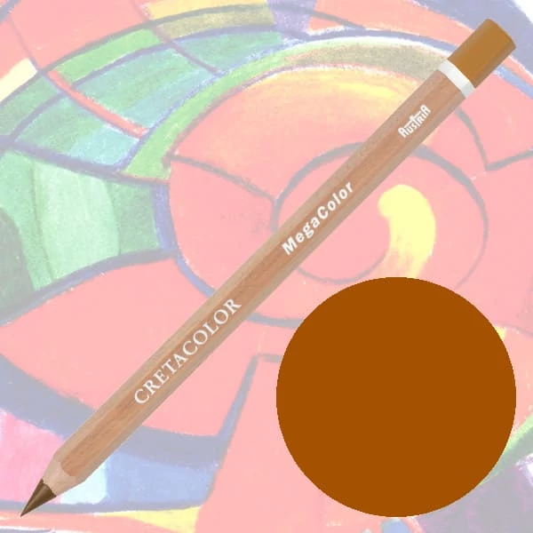 Creioane colorate Cretacolor MegaColor - 203, ochre dark