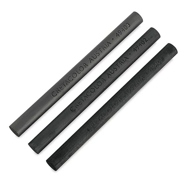 Set cărbune presat Cretacolor, 3 buc