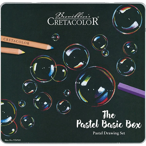 Set desen pastel Cretacolor The Pastel Basic Box, 27 buc. , cutie metalica