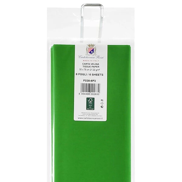 Hârtie mătase în pachet, 50x76 cm, 21 g, 6 buc - verde închis