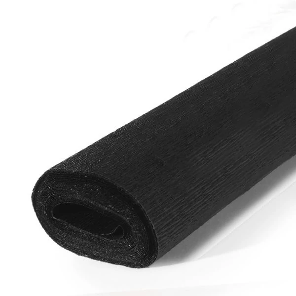 Hârtie creponată, Educational, 40 g, 50x250 cm - 340 black