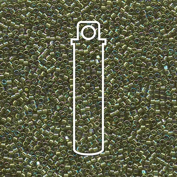 Miyuki Delica mărgea japoneză din sticlă 11/0 - Transparent Olive
