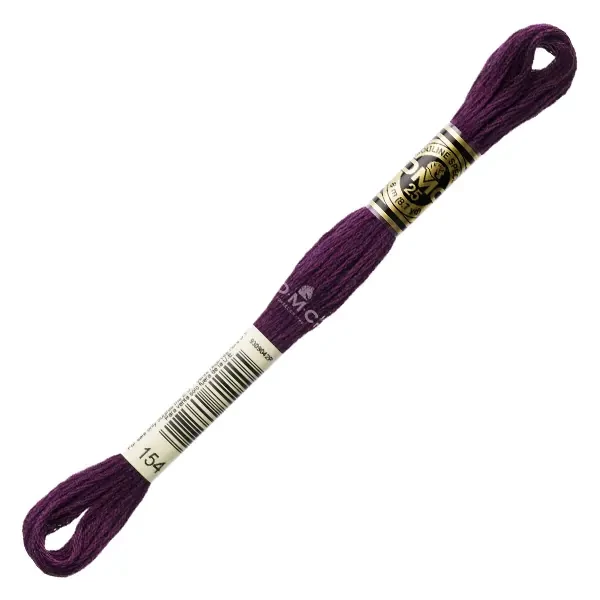 Ață pentru broderie DMC Mouliné (împărțit, 6 fire), 8 m - 085-154, Red - VY DK