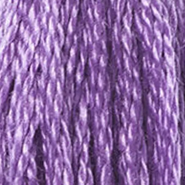 Ață pentru broderie DMC Mouliné (împărțit, 6 fire), 8 m - 097-553, Violet