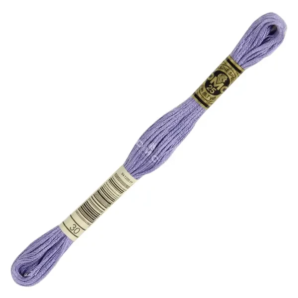 Ață pentru broderie DMC Mouliné (împărțit, 6 fire), 8 m - 114-30, Medium Light Blueberry