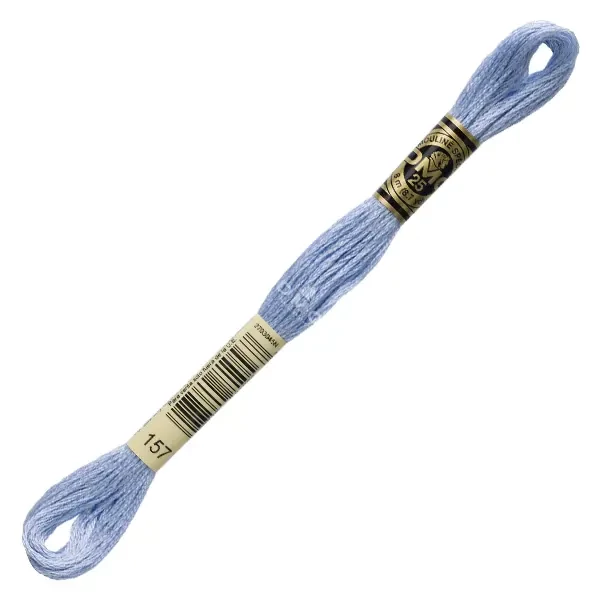 Ață pentru broderie DMC Mouliné (împărțit, 6 fire), 8 m - 117-157, Blue - LT