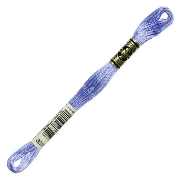 Ață pentru broderie DMC Mouliné (împărțit, 6 fire), 8 m - 128-809, Delft Blue