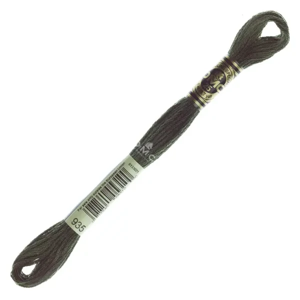 Ață pentru broderie DMC Mouliné (împărțit, 6 fire), 8 m - 264-935, Avocado Green - DK