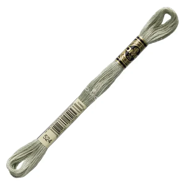 Ață pentru broderie DMC Mouliné (împărțit, 6 fire), 8 m - 281-524, Fern Green - VY LT