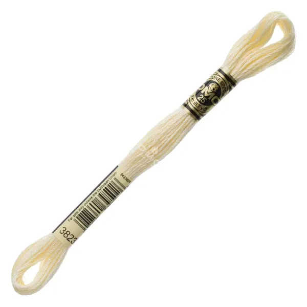 Ață pentru broderie DMC Mouliné (împărțit, 6 fire), 8 m - 328-3823, Yellow - ULT PALE