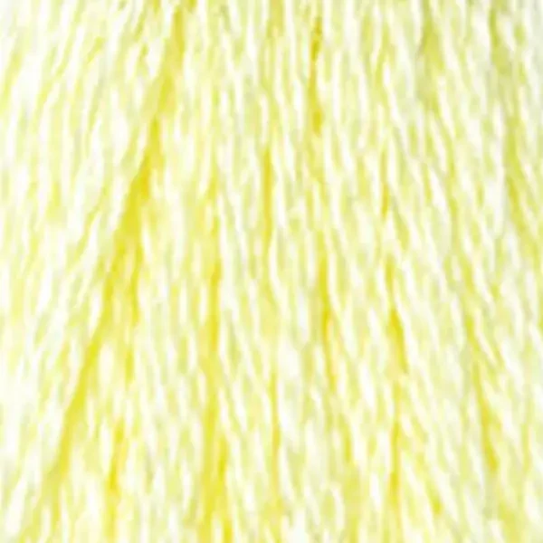 Ață pentru broderie DMC Mouliné (împărțit, 6 fire), 8 m - 338-445, Lemon - LT