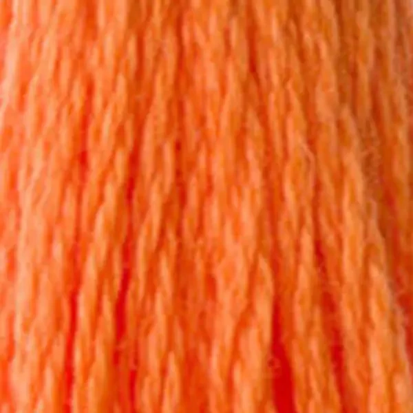 Ață pentru broderie DMC Mouliné (împărțit, 6 fire), 8 m - 353-970, Pumpkin - LT