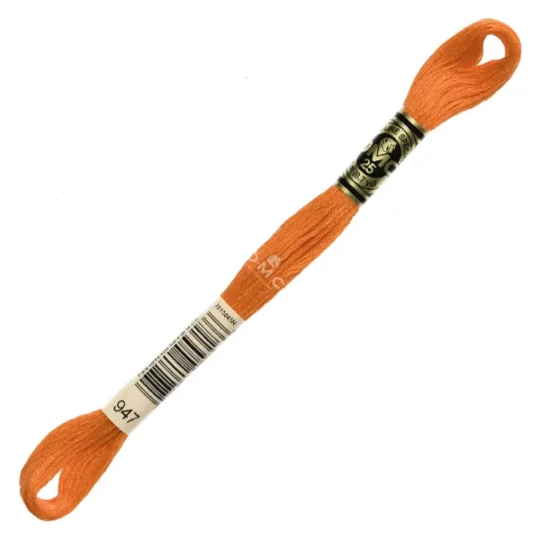 Ață pentru broderie DMC Mouliné (împărțit, 6 fire), 8 m - 354-947, Burnt Orange
