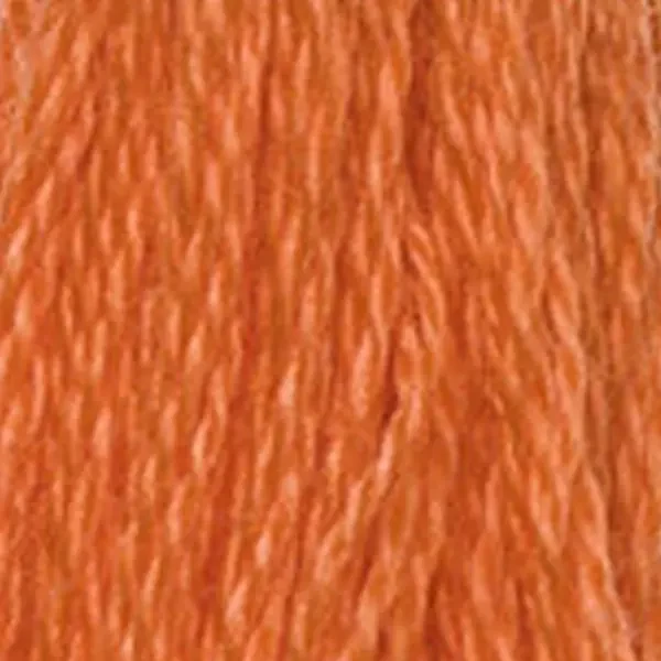 Ață pentru broderie DMC Mouliné (împărțit, 6 fire), 8 m - 361-608, Orange - BRIGHT