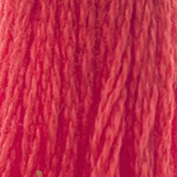 Ață pentru broderie DMC Mouliné (împărțit, 6 fire), 8 m - 362-606, Orange-red - BRIGHT