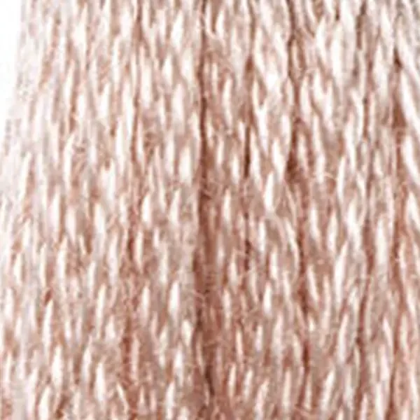 Ață pentru broderie DMC Mouliné (împărțit, 6 fire), 8 m - 382-224, Shell Pink - VY LT