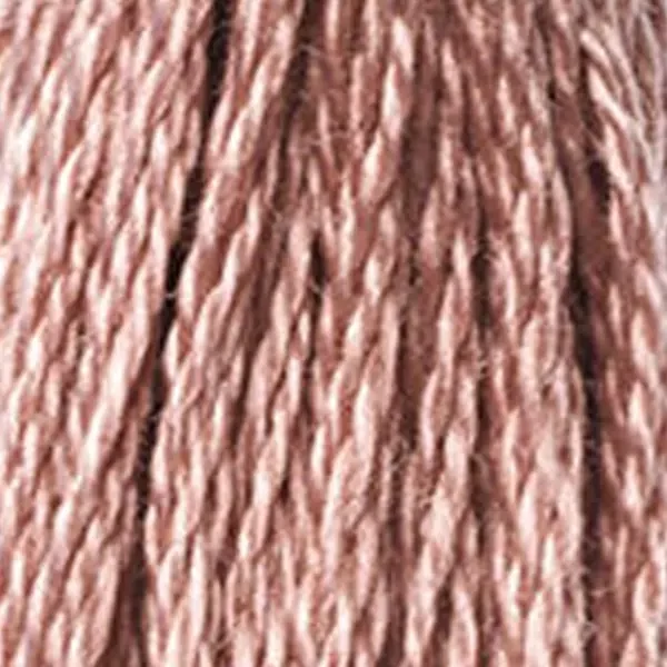 Ață pentru broderie DMC Mouliné (împărțit, 6 fire), 8 m - 384-223, Shell Pink - LT