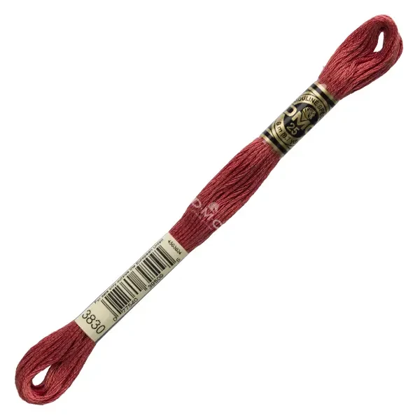 Ață pentru broderie DMC Mouliné (împărțit, 6 fire), 8 m - 394-3830, Terra Cotta