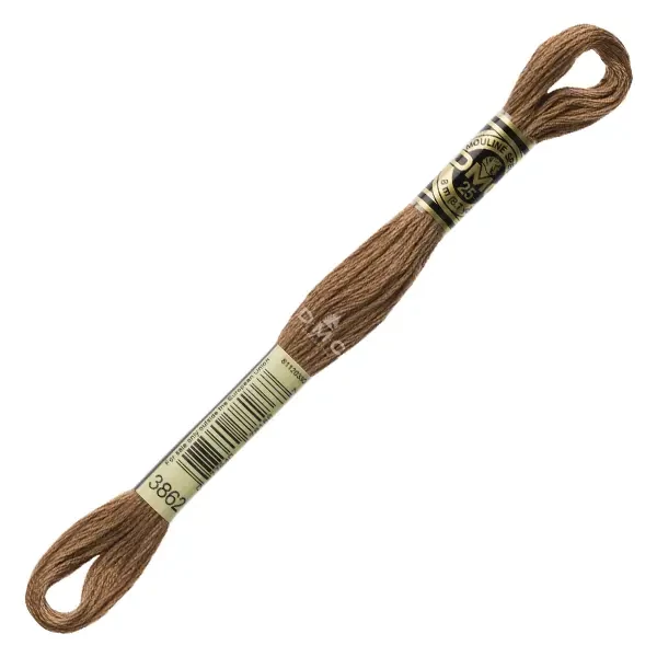 Ață pentru broderie DMC Mouliné (împărțit, 6 fire), 8 m - 432-3862, Mocha Beige - DK