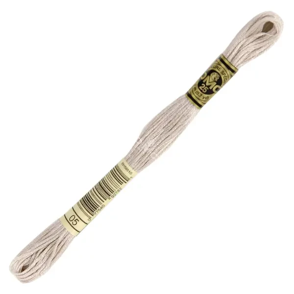 Ață pentru broderie DMC Mouliné (împărțit, 6 fire), 8 m - 448-5, Light Driftwood