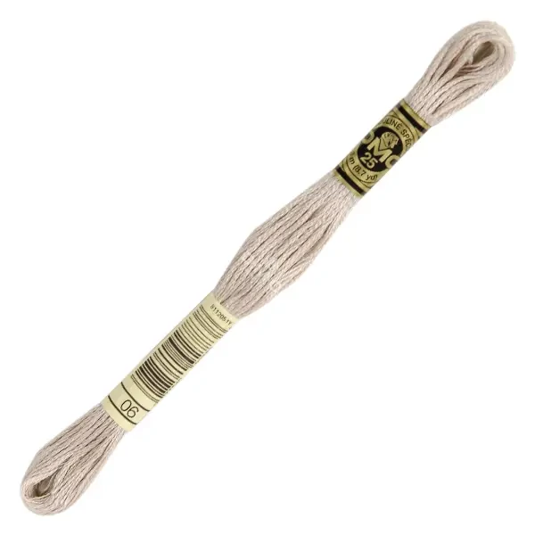 Ață pentru broderie DMC Mouliné (împărțit, 6 fire), 8 m - 449-6, Medium Light Driftwood
