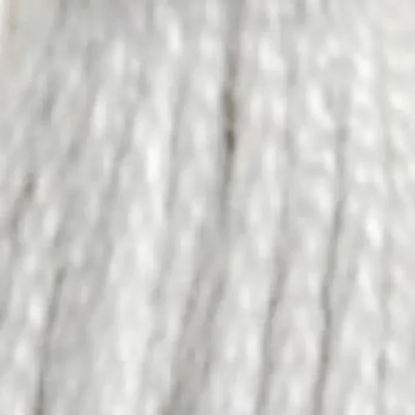 Ață pentru broderie DMC Mouliné (împărțit, 6 fire), 8 m - 472-1, White Tin