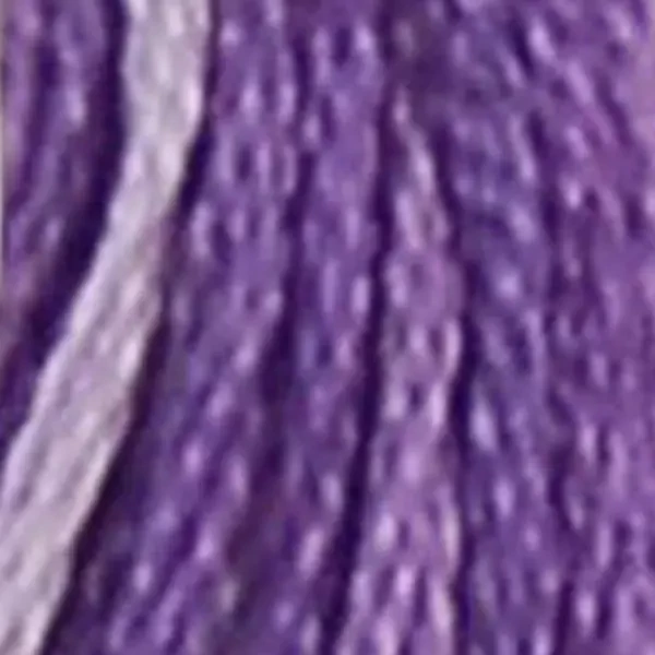 Ață pentru broderie DMC Mouliné (împărțit, 6 fire), 8 m - 487-52, Variegated - Violet