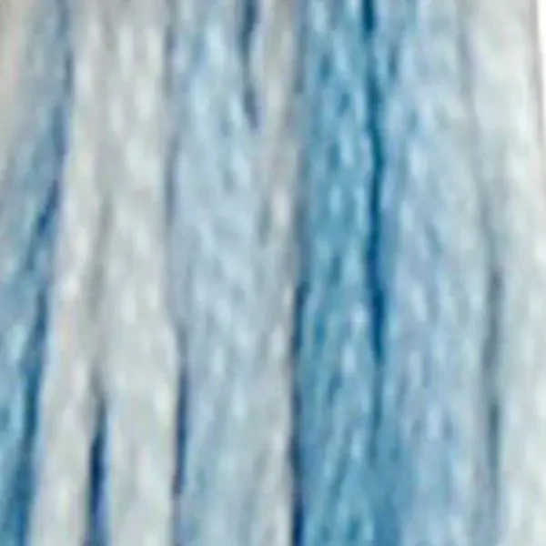 Ață pentru broderie DMC Mouliné (împărțit, 6 fire), 8 m - 490-67, Variegated - Baby Blue