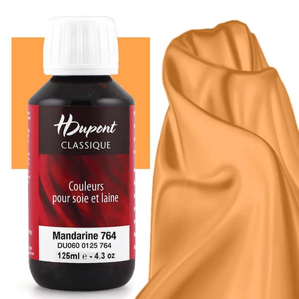 H H Dupont Classique vopsea de mătase, fixare cu abur  125 ml - 764 mandarin, mandarine