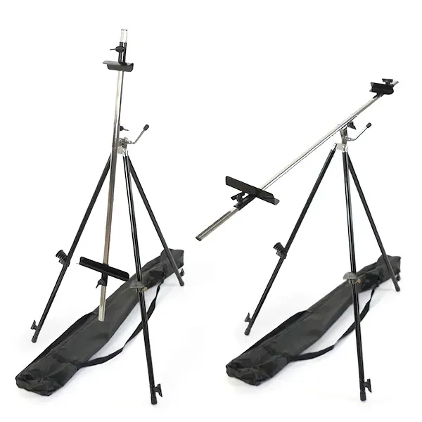 Șevalet de teren, din metal, telescopic, rabatabil