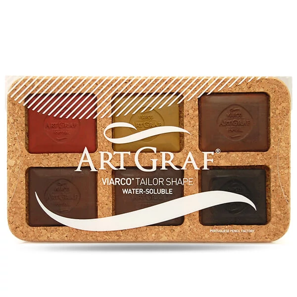 Set crete acuarelă Viarco ArtGraf Tailor Shape - Earth colors