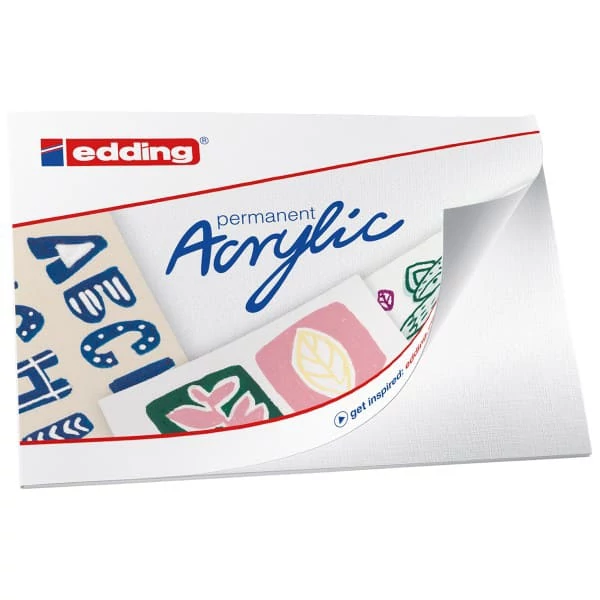 edding marker acrilic  în set - 8 buc, Nordic  set starter