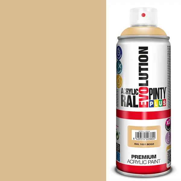 Vopsea spray acrilica, EVOLUTION lucioasa, 400 ml - RAL1001 beige