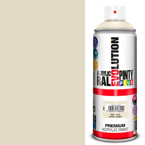 Vopsea spray acrilica, EVOLUTION lucioasa, 400 ml - RAL1015 light ivory