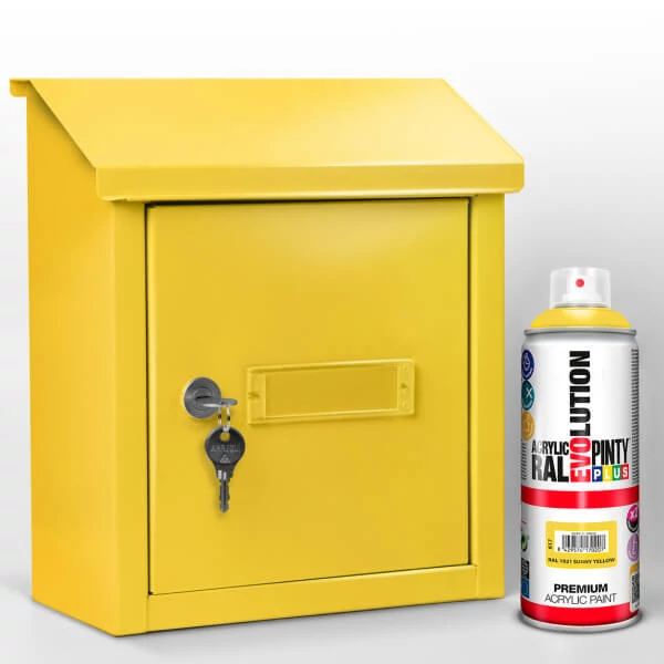 Vopsea spray acrilica, EVOLUTION lucioasa, 400 ml - RAL1021 rape yellow