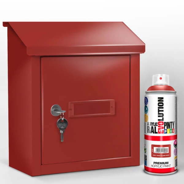 Vopsea spray acrilica, EVOLUTION lucioasa, 400 ml - RAL3000 flame red