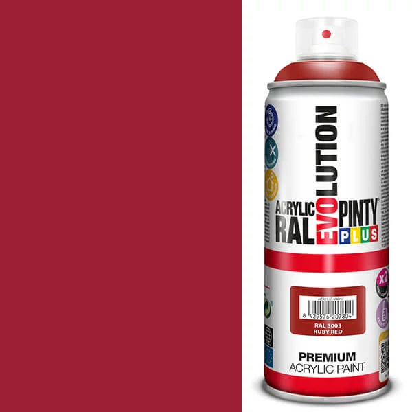 Vopsea spray acrilica, EVOLUTION lucioasa, 400 ml - RAL3003 wine red