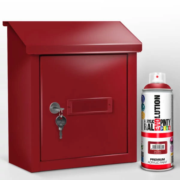 Vopsea spray acrilica, EVOLUTION lucioasa, 400 ml - RAL3003 wine red