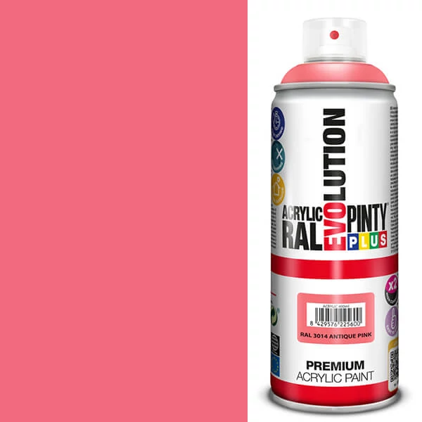 Vopsea spray acrilica, EVOLUTION lucioasa, 400 ml - RAL3014 antique pink