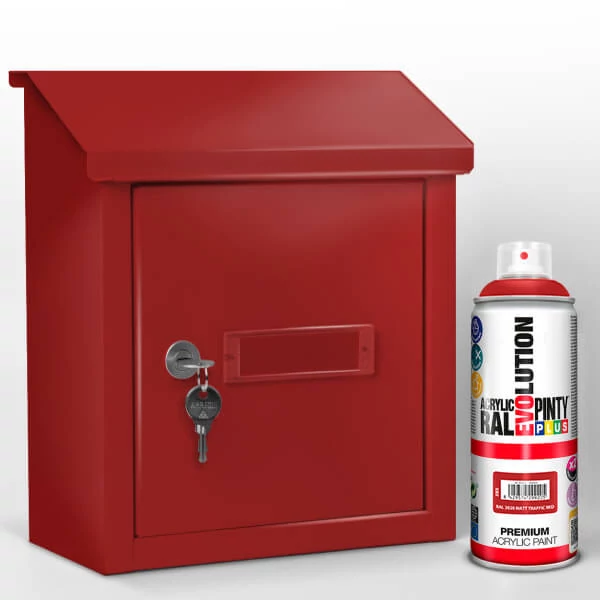 Spray vopsea acrilică, EVOLUTION mat, 400 ml - RAL3020 traffic red