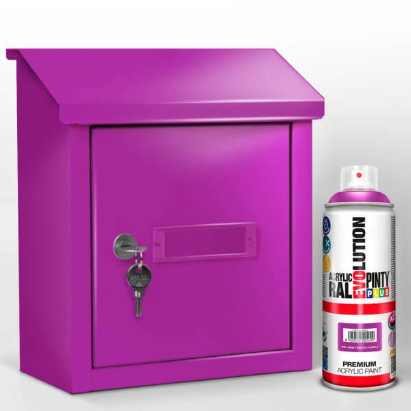 Vopsea spray acrilica, EVOLUTION lucioasa, 400 ml - RAL4006 traffic purple