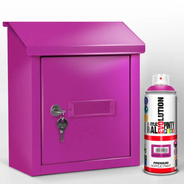 Vopsea spray acrilica, EVOLUTION lucioasa, 400 ml - RAL4010 telemagenta
