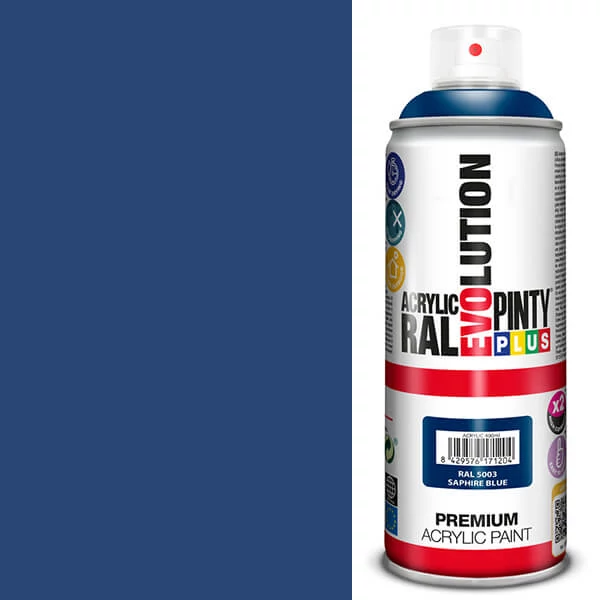 Vopsea spray acrilica, EVOLUTION lucioasa, 400 ml - RAL5003 saphire blue