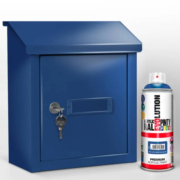 Vopsea spray acrilica, EVOLUTION lucioasa, 400 ml - RAL5010 gential blue